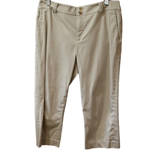Chaps Khaki Capri Pants 12 - Picture 1 of 12